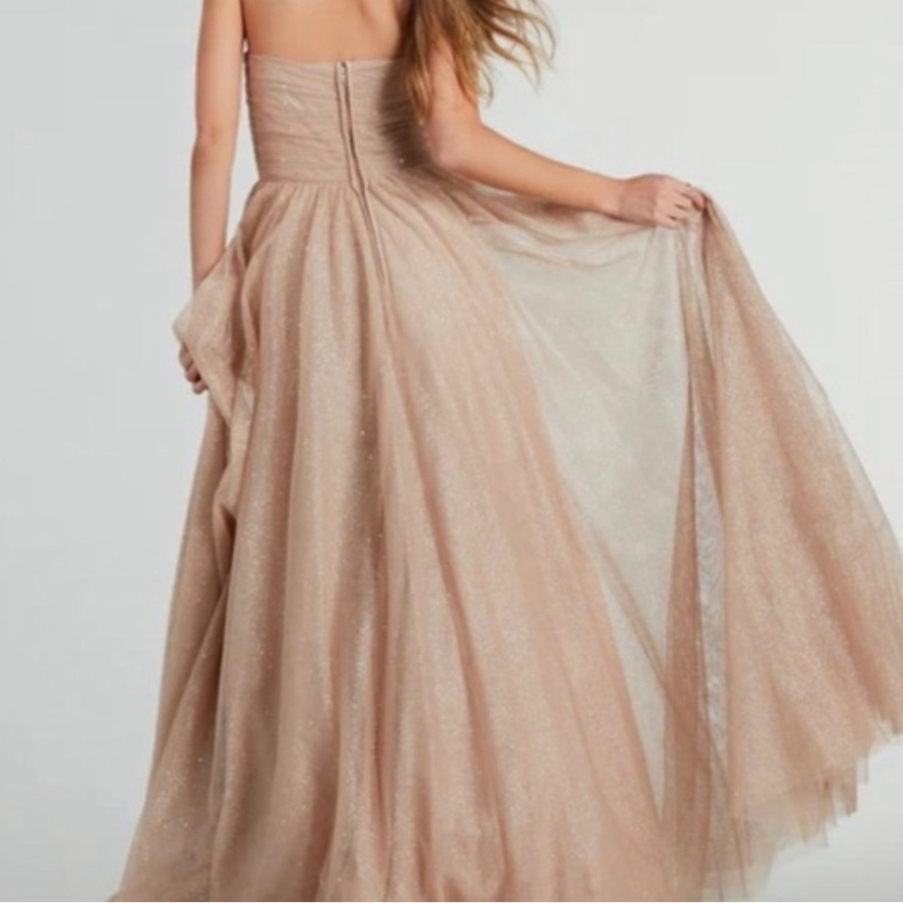 Windsor Strapless Glitter gown/prom dress with corset top